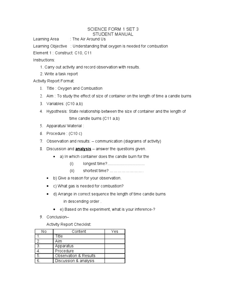 PeKA SC F1set 3candle | PDF | Combustion | Science