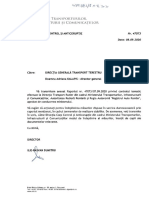 Document Al Directiei Corp Control Si Anticoruptie Din Ministerul Transporturilor