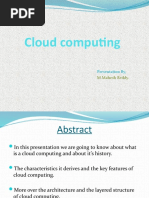 Cloud Computing: Presentation By