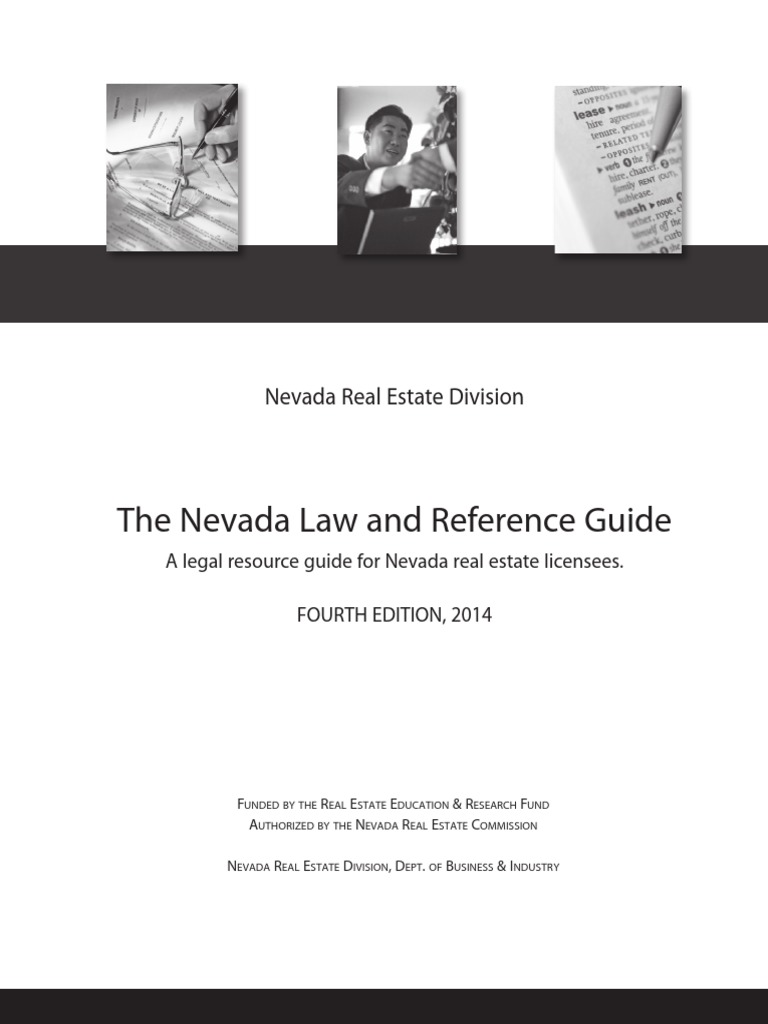 The Nevada Law and Reference Guide Nevada Real Estate Division PDF