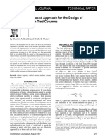 A Performance-Based Approach For The Design of Confining Steel in Tied Columns