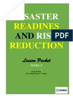 Disaster Risk: Readines Reduction