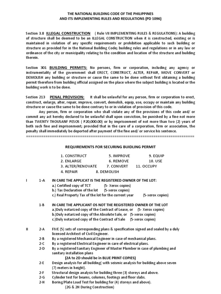 Section 301: Building Permit Guidelines | PDF | Building Code | Building