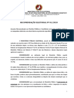 RECOMENDAÇÃO ELEITORAL #01.2020 - COVID - MEDIDAS - PDF - Assinado PDF
