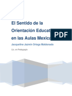 El sentido de la Orientacion Educativa en las aulas mexicanas