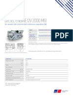 Marine Diesel Engine 12V 2000 M61 for Unrestricted Continuous Operation