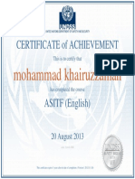 ASITF Certificate PDF