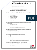 Python Exercises - Part 1