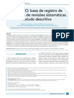 2018 PROSPERO - Base de Registro de Revisões Sistemáticas