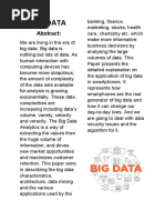 Big Data: Abstract