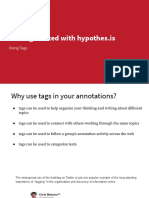 Getting Started With Hypothes - Is: Using Tags