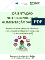 ALIMENTAÇÃO COVID-19 - PACIENTE SUSPEITO E CONFIRMADO - PDF