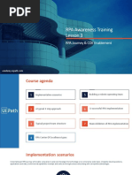 RPA Awareness Training Lesson 3: RPA Journey & COE Enablement