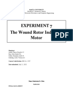 Experiment 7 The Wound Rotor Induction Motor