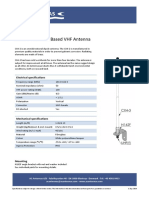 Marine and Land Based VHF Antenna: Electrical Specifications