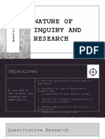 Nature of Inquiry and Research