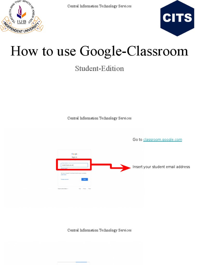 Google Classroom Guide for Students | PDF | Learning | Behavior ...