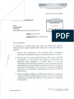 Carta de Alarcon a la Subcomisión de Acusaciones Constitucionales