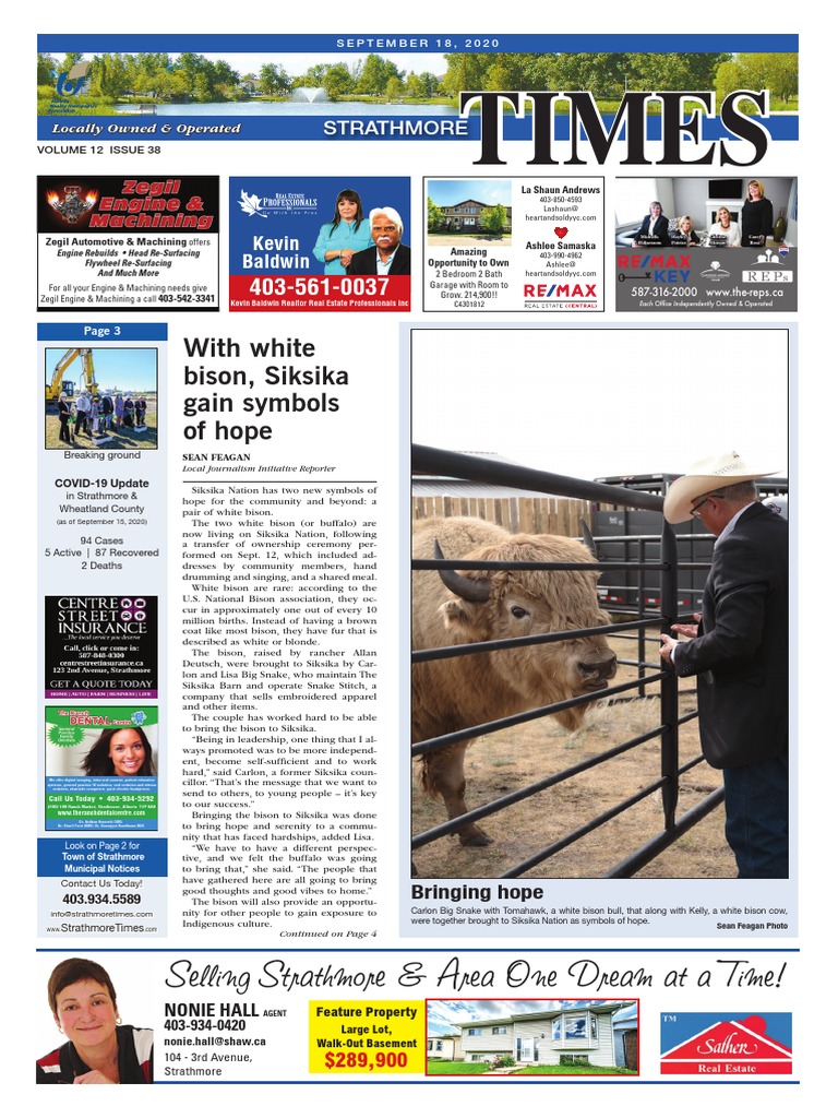 September 18, 2020 Strathmore Times | PDF