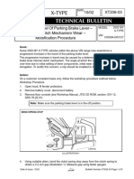 XT206-03 Excessive Travel of Parking Brake Lever PDF