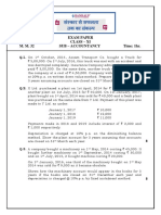 Exam Paper Class - Xi M. M. 32 Sub - Accountancy Time: 1hr.: Q.3. A Company Bought A Machinery On 1