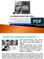 Hannah Arendt y la banalidad del mal en Eichmann