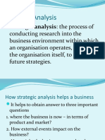 Strategic Analysis: The Process of