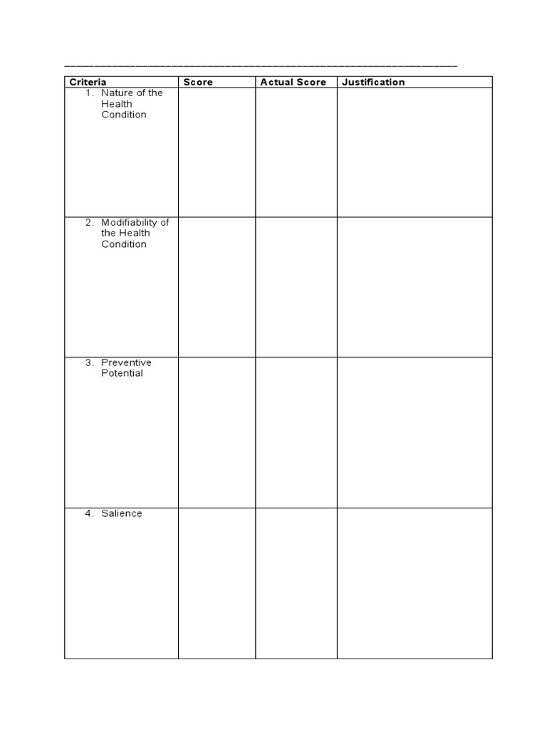 CHN 1 Scoring With Justification | PDF