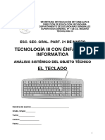 Analisis Sistemico Objeto Tecnico TECLADO