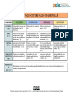 Rúbrica de Evaluación Del Diario de Aprendizaje