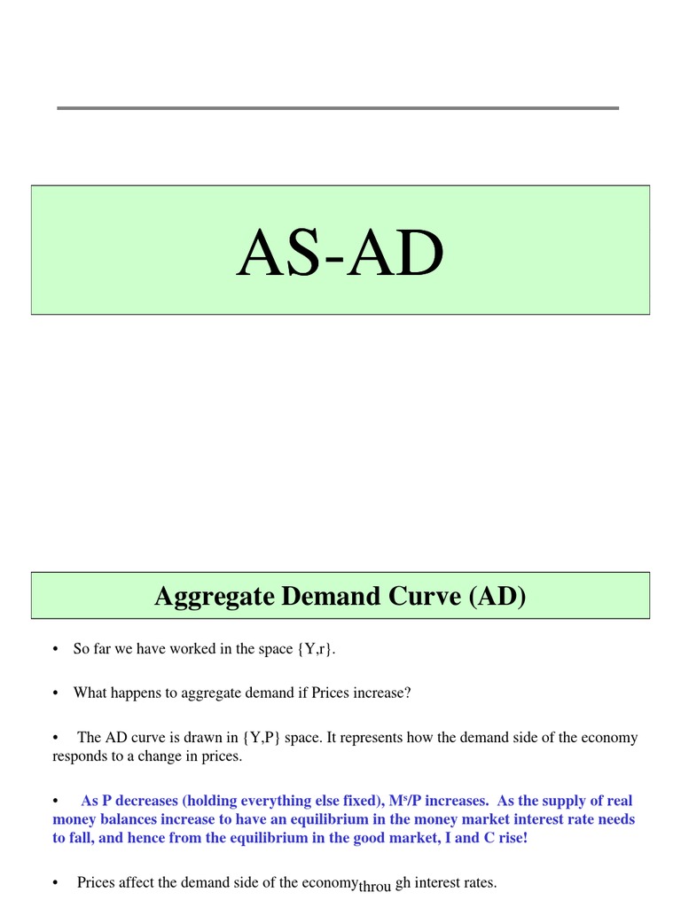 Understanding AD-AS Curves in Economics | PDF