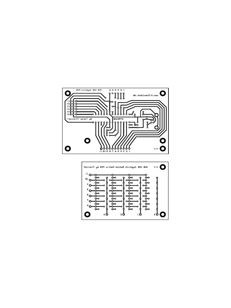 Mjoy AVR USB Joystick PDF Electrical Connector Components