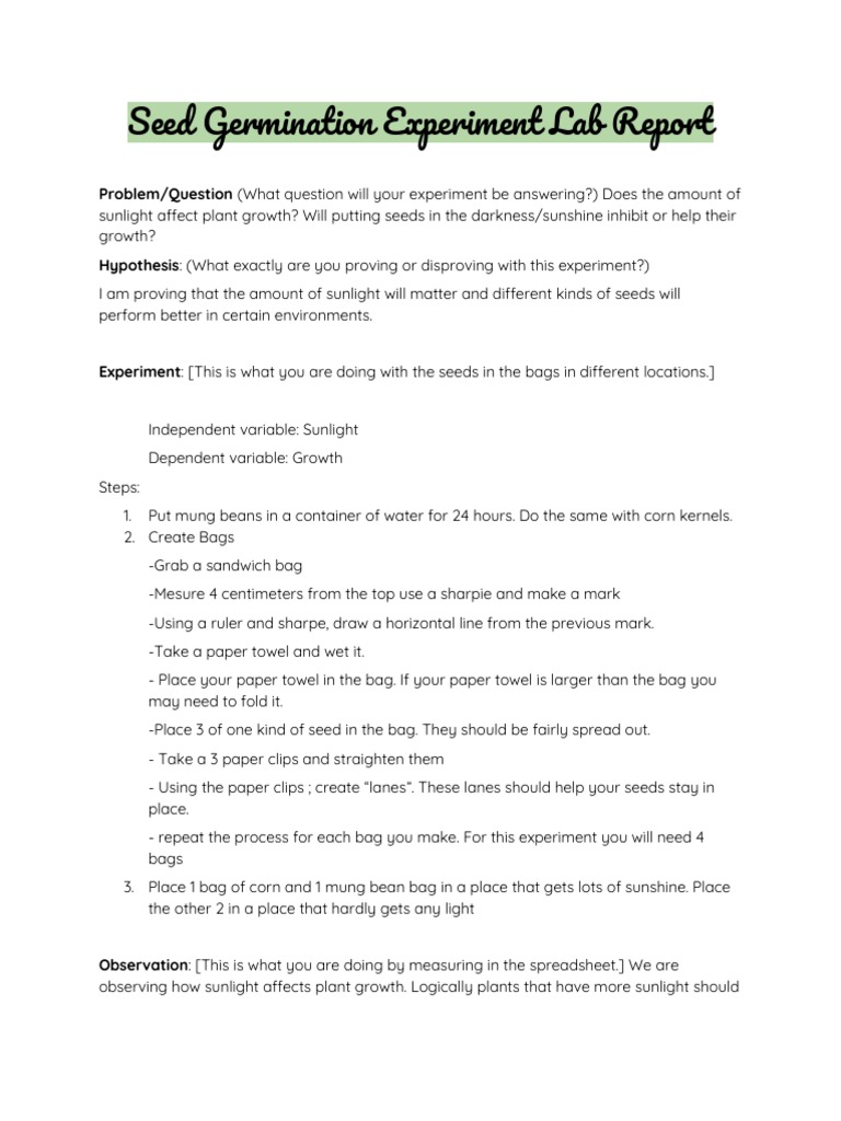 Kwanza Bondar Seed Germination Experiment Lab Report Root Seed