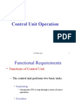 Control Unit Operation: DR Wajid Aziz 1