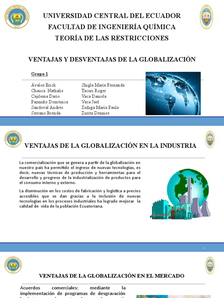 Ventajas y Desventajas de la Globalización en Ecuador | PDF ...