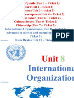 Unit 8 International Organizations