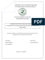 Dissertation Submitted in Partial Fulfilment of The Requirements For The Degree of An Anglophone Master 2: Applied Linguistics and TEFL