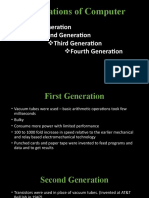 Generations of Computer: First Generation Second Generation Third Generation Fourth Generation