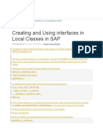 11.interfaces in Local Classes in SAP ABAP