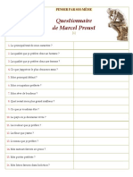 Questionnaire Marcel Proust 2ºESO