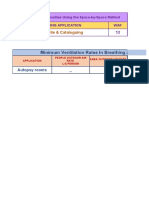 Minimum Ventilation Rates in Breathing Zone: Card File & Cataloguing