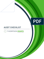 Grants Resource - Audit Checklist PDF