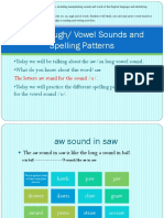 Au/aw/augh/ Vowel Sounds and Spelling Patterns