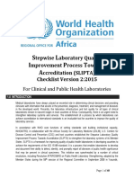 SLIPTA Checklist for Laboratory Quality Improvement