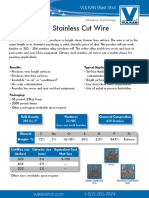 Chrome Steel Stainless Cut Wire Data Sheet