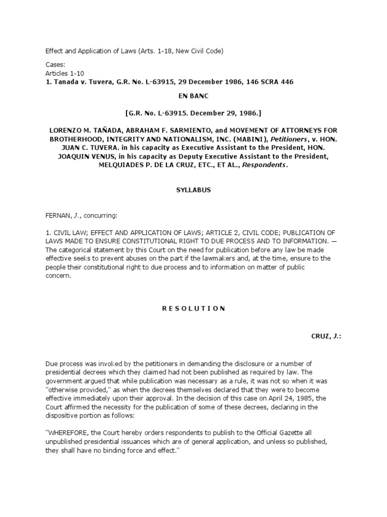 2effect and Application of Laws PDF Statute Appeal