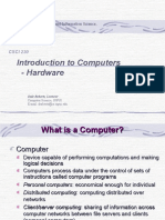 Introduction To Computers - Hardware: Department of Computer and Information Science, School of Science, IUPUI