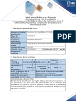 Guía de actividades y rúbrica de evaluación - Fase 2 - Informar Planteamiento y comprensión del problema de telecomunicaciones (1)