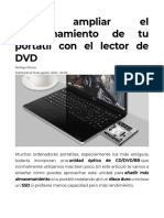 Cómo Ampliar El Almacenamiento de Tu Portátil Con El Lector de DVD