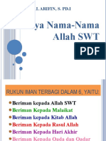 Indahnya Nama-Nama Allah SWT Kelas 6